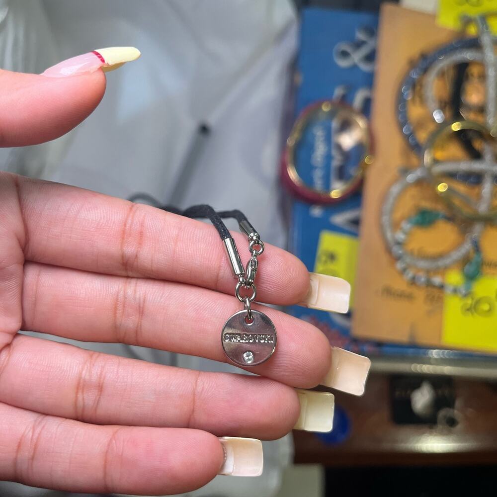 Swarovski 90s/Y2K Lip Gloss Pendant Rope Necklace - Picture 4 of 4